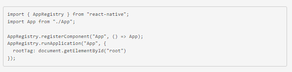 React Native’s registry