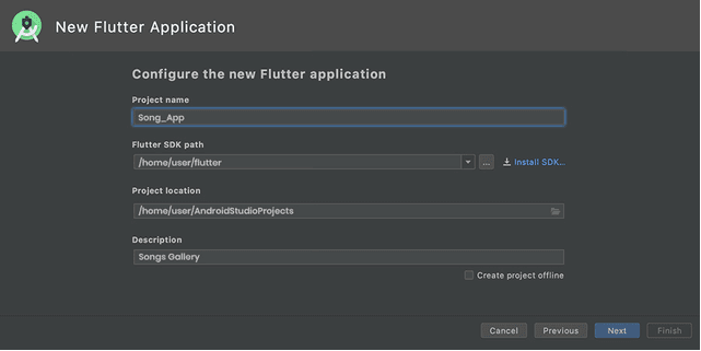Create a Flutter Project