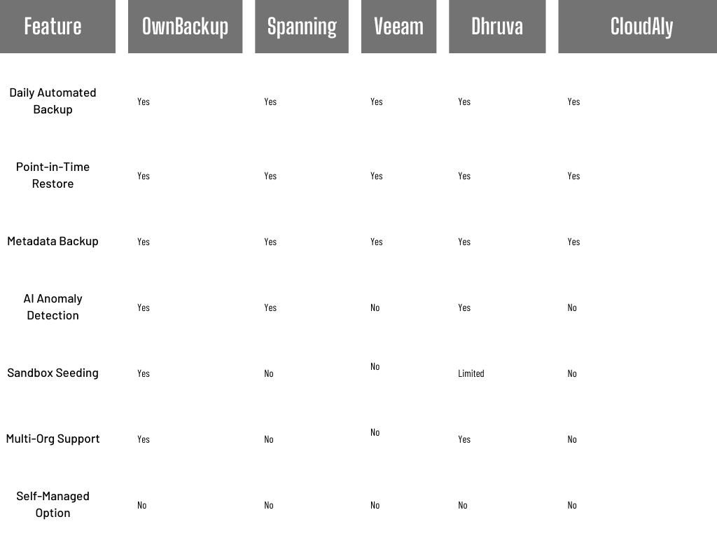 Top Salesforce Backup Solutions in 2025 