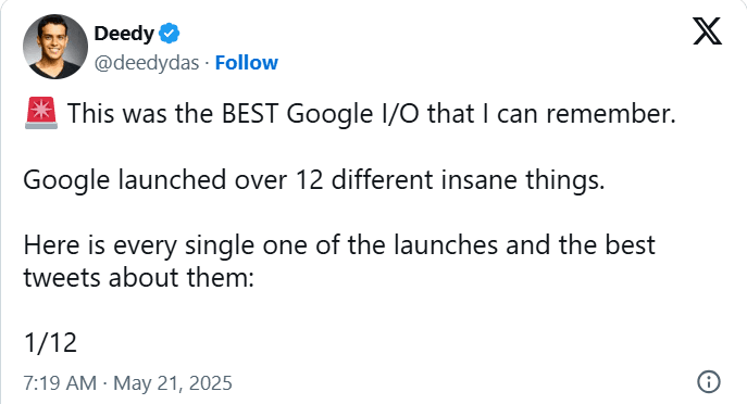 What’s the latest Update on Google IO 2025