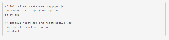 create-react-app command