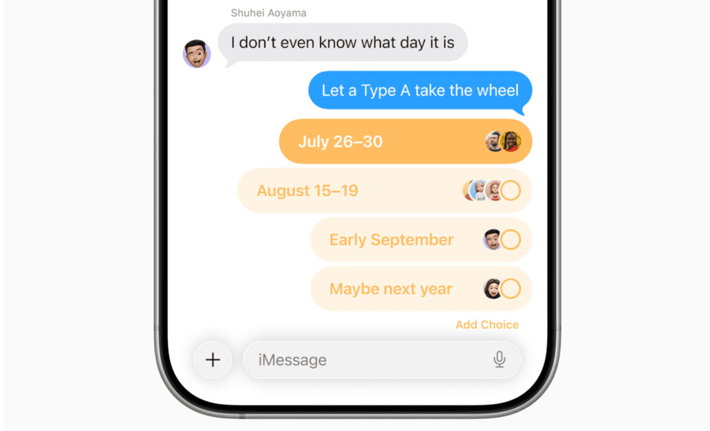 Create Polls in Messages 
