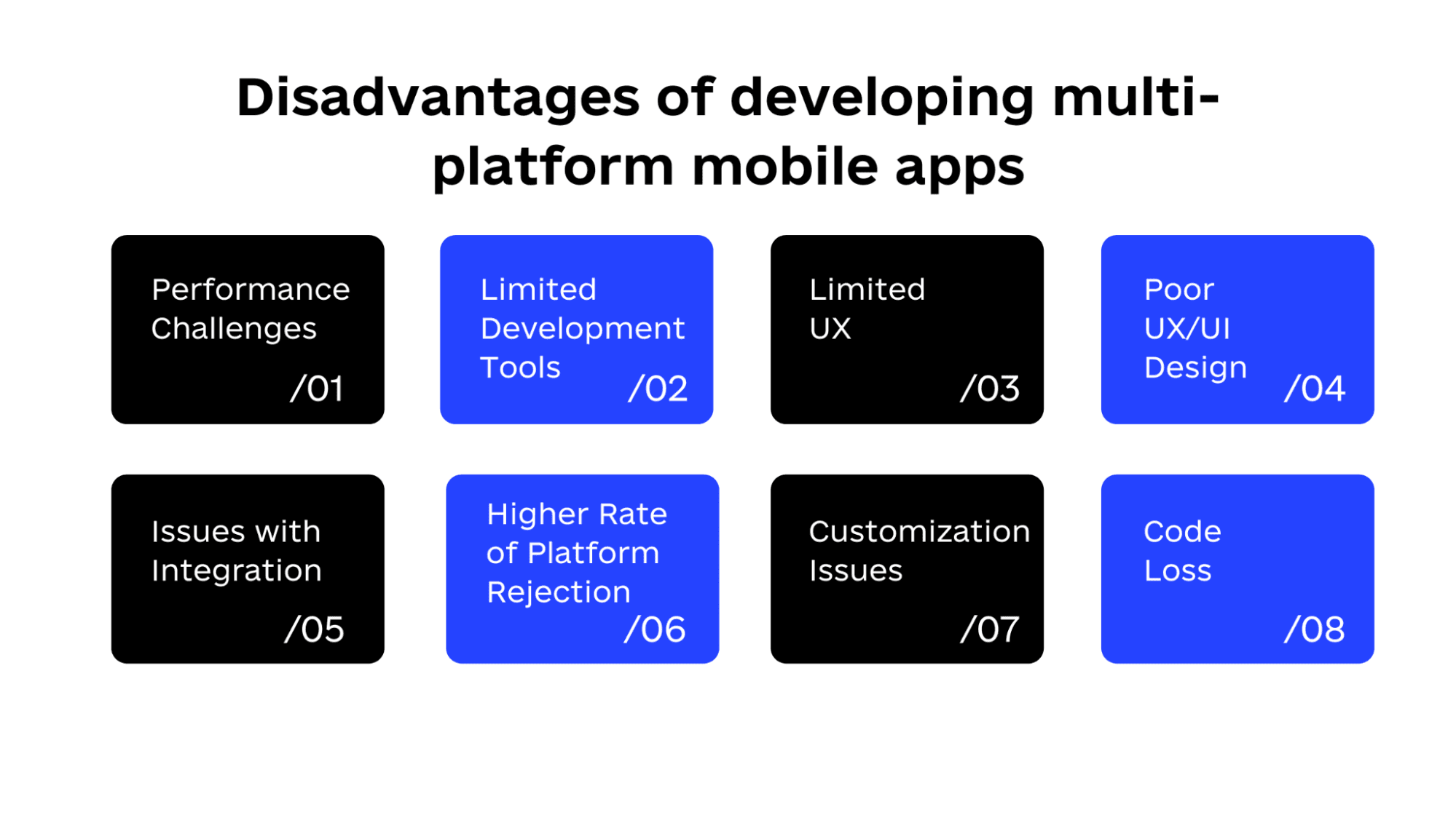 Disadvantages of Cross-Platform Mobile App Development