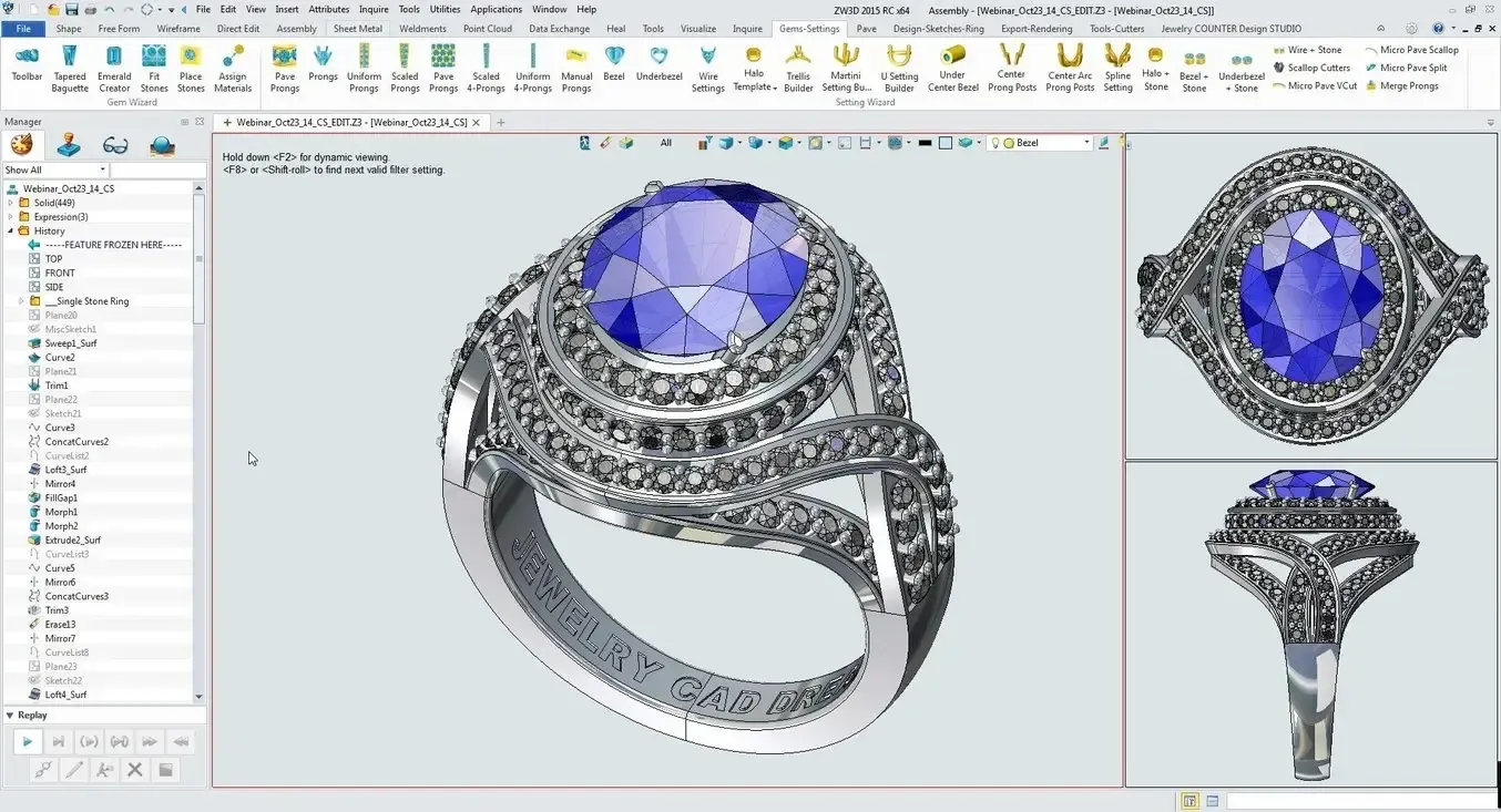 FreeCAD Jewelry Workbench